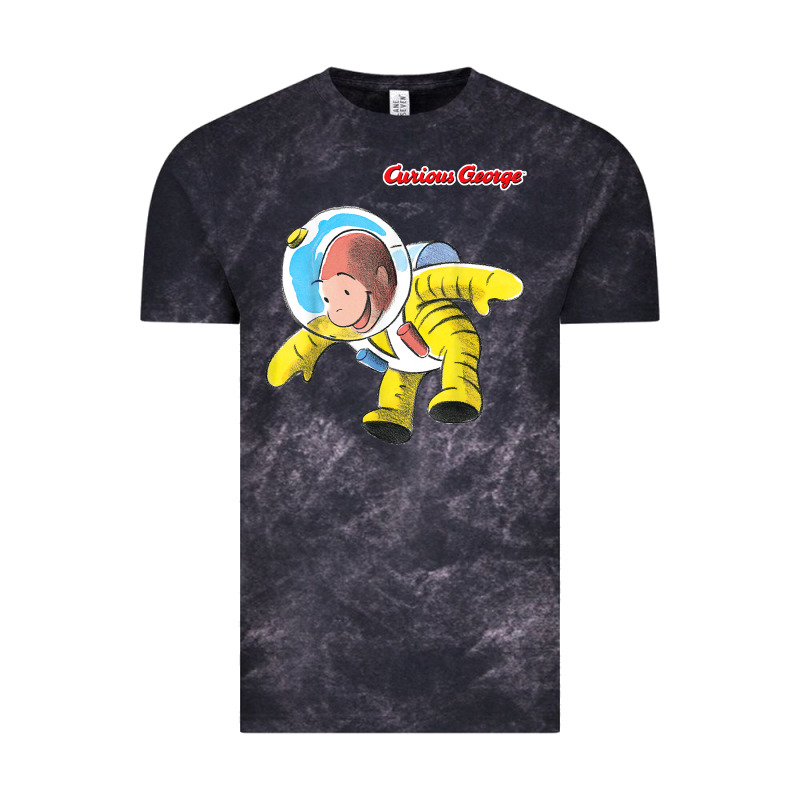 Curious George Happy Astronaut Portrait T Shirt Vintage Tee by linhVisuals | Teevron