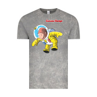 Cloud Rock curious george happy astronaut portrait t shirt Vintage Tee - linhVisuals