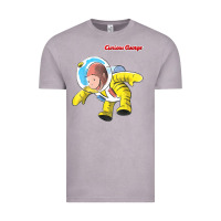 Vintage Zinc curious george happy astronaut portrait t shirt Vintage Tee - linhVisuals