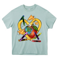 Arona heart pencil Heavy Core Tee - NancyCooperArtShop
