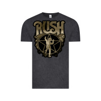 Vintage Black Rush grey Vintage Tee - linhVisuals