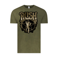 Vintage Olive Rush grey Vintage Tee - linhVisuals