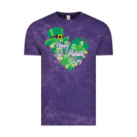 Cloud Purple happy st patricks day funny irish Vintage Tee - linhVisuals
