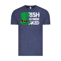 Vintage Denim irish you were naked funny st patrick day Vintage Tee - linhVisuals