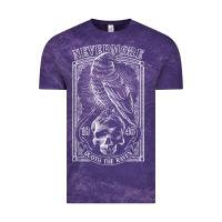 Cloud Purple edgar allen poe the raven nevermore t shirt Vintage Tee - linhVisuals