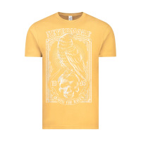 Vintage Mustard edgar allen poe the raven nevermore t shirt Vintage Tee - linhVisuals