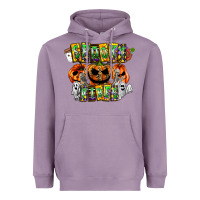 Lavender Spooky Vibes Heavyweight Hoodie - CowhideDigitalArt