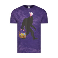 Cloud Purple funny bigfoot easter design with easter basket and bigfoot t shirt Vintage Tee - linhVisuals