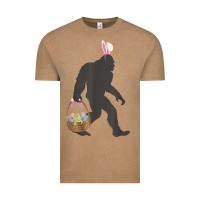 Vintage Coffee funny bigfoot easter design with easter basket and bigfoot t shirt Vintage Tee - linhVisuals