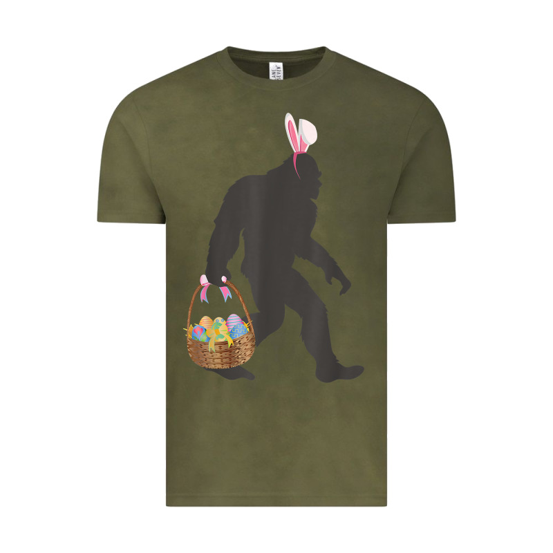 Funny Bigfoot Easter Design With Easter Basket And Bigfoot T Shirt Vintage Tee by linhVisuals | Teevron