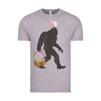 Vintage Zinc funny bigfoot easter design with easter basket and bigfoot t shirt Vintage Tee - linhVisuals