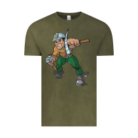 Vintage Olive montana technological university orediggers vectorized Vintage Tee - linhVisuals