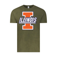 Vintage Olive illinois fighting illini Vintage Tee - linhVisuals