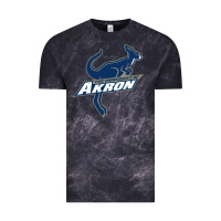 Cloud Black university of akron Vintage Tee - linhVisuals
