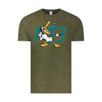 Vintage Olive the myrtle beach pelicans baseball Vintage Tee - linhVisuals