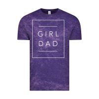 Cloud Purple father of girls tee, proud new girl dad t shirt Vintage Tee - linhVisuals