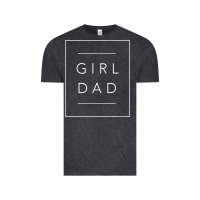 Vintage Black father of girls tee, proud new girl dad t shirt Vintage Tee - linhVisuals