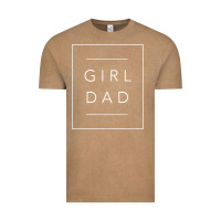 Vintage Coffee father of girls tee, proud new girl dad t shirt Vintage Tee - linhVisuals