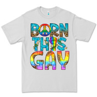 Dove Grey Western Born This Gay Premium Tee - BundleAndBundleShop