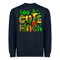 Navy St. Patrick's too cute to pinch Heavyweight Sweatshirt - OliviaCreatesArt