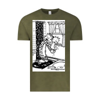 Vintage Olive calvin Vintage Tee - linhVisuals