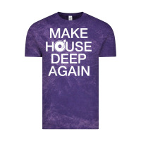 Cloud Purple make house deep again house music turntable t shirt Vintage Tee - linhVisuals