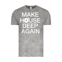 Cloud Rock make house deep again house music turntable t shirt Vintage Tee - linhVisuals