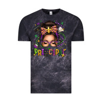 Cloud Black mardi gras principal caucasian messy bun Vintage Tee - texasbilliewilder