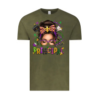 Vintage Olive mardi gras principal caucasian messy bun Vintage Tee - texasbilliewilder