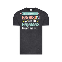 Vintage Black if it involves books and pajamas book lover gift tee t shirt Vintage Tee - linhVisuals