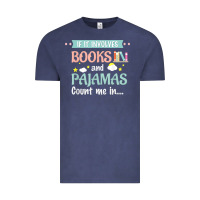 Vintage Denim if it involves books and pajamas book lover gift tee t shirt Vintage Tee - linhVisuals