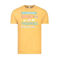 Vintage Mustard if it involves books and pajamas book lover gift tee t shirt Vintage Tee - linhVisuals
