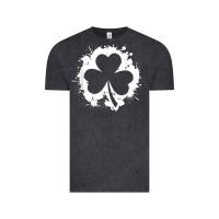 Vintage Black irish pride clover leaf  saint irish pats st. patrick's day t shirt Vintage Tee - linhVisuals