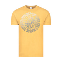 Vintage Mustard ireland celtic knotwork design ornament wolf original celtic pullover Vintage Tee - linhVisuals