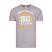Vintage Zinc 90th birthday novelty gift awesome 90 year old t shirt Vintage Tee - linhVisuals