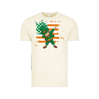 Vintage Arctic dabbing leprechaun irish american flag Vintage Tee - linhVisuals