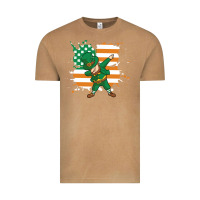 Vintage Camel dabbing leprechaun irish american flag Vintage Tee - linhVisuals