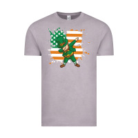Vintage Zinc dabbing leprechaun irish american flag Vintage Tee - linhVisuals