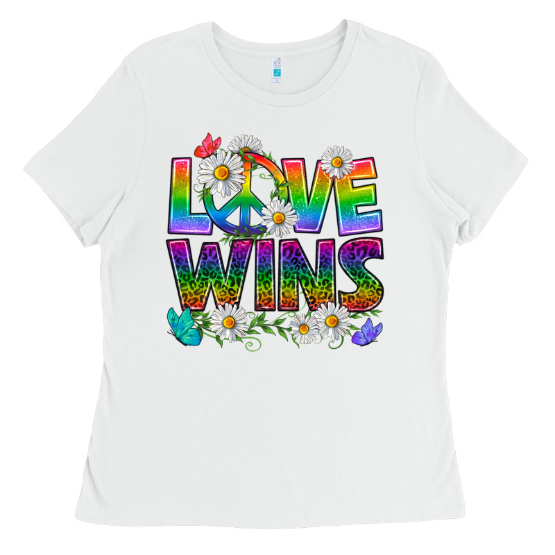 Pride Lgbtq+ Love Wins Ladies Tee by BundleAndBundleShop | Teevron