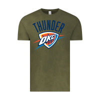 Vintage Olive suitable-oklahoma-city-thunder-worn Vintage Tee - linhVisuals