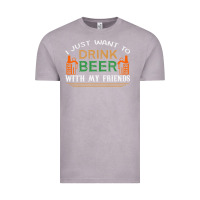 Vintage Zinc i just want to drink with my friends Vintage Tee - linhVisuals