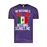 Cloud Purple my husband is mexican nothing scares me funny husband zip hoodie Vintage Tee - linhVisuals