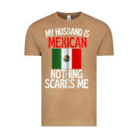 Vintage Camel my husband is mexican nothing scares me funny husband zip hoodie Vintage Tee - linhVisuals