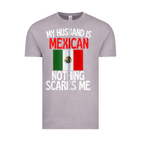 Vintage Zinc my husband is mexican nothing scares me funny husband zip hoodie Vintage Tee - linhVisuals