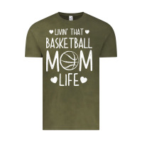 Vintage Olive basketball t  shirt basketball mom life t  shirt Vintage Tee - linhVisuals