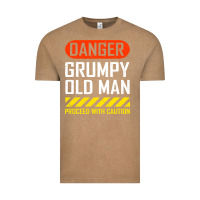 Vintage Coffee funny danger grumpy old man sarcastic saying, retirement t shirt Vintage Tee - linhVisuals