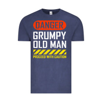 Vintage Denim funny danger grumpy old man sarcastic saying, retirement t shirt Vintage Tee - linhVisuals