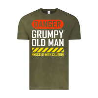 Vintage Olive funny danger grumpy old man sarcastic saying, retirement t shirt Vintage Tee - linhVisuals