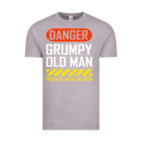 Vintage Zinc funny danger grumpy old man sarcastic saying, retirement t shirt Vintage Tee - linhVisuals
