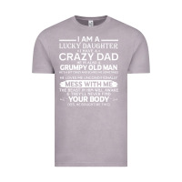 Vintage Zinc i am a lucky daughter i have a crazy dad grumpy old man t shirt Vintage Tee - linhVisuals
